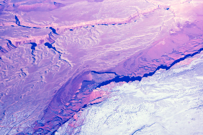 Aerial view of Southwest mountains
