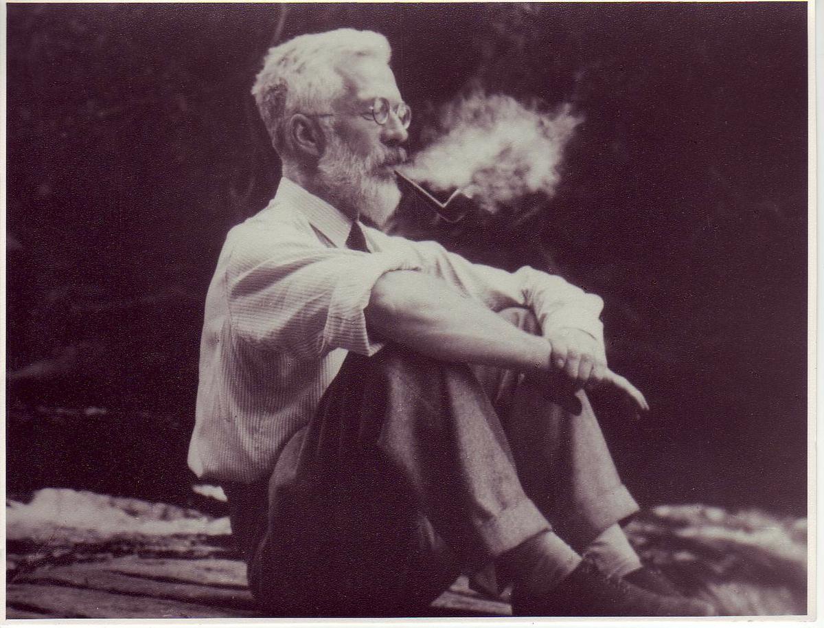 Fisher smoking